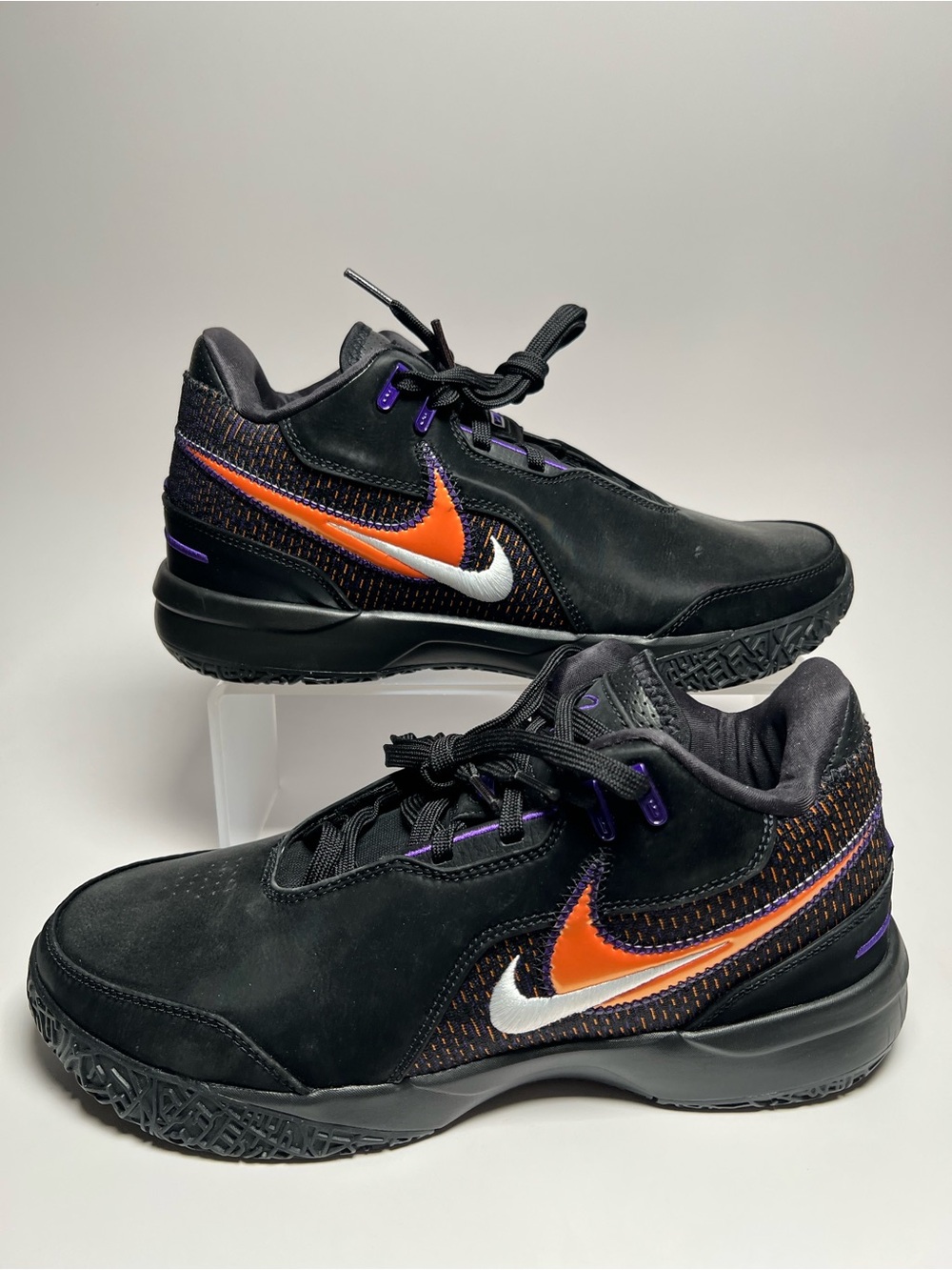 Nike Zoom LeBron NXXT Gen AMPD Black Purple Basketball Shoes HF0714-001 Size 9.5